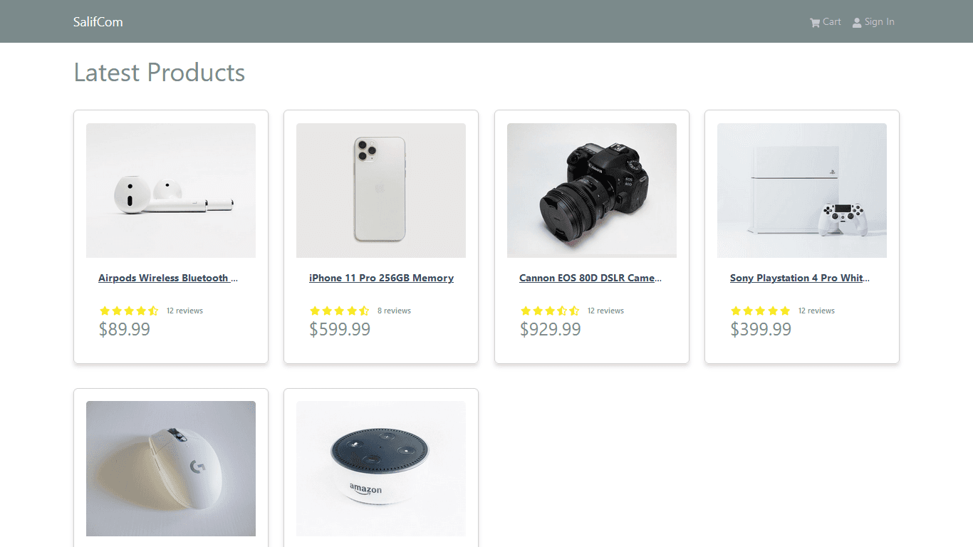 E-commerce store — 1