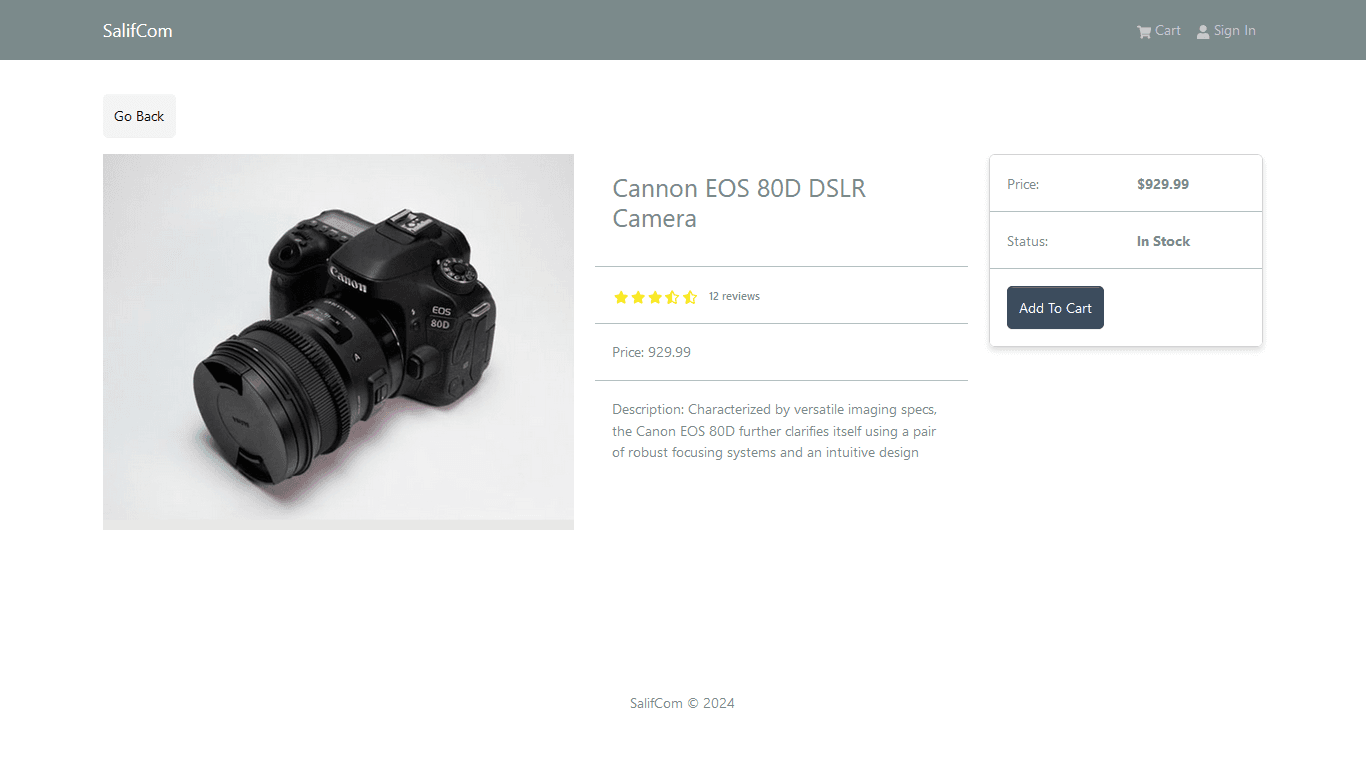 E-commerce store — 2