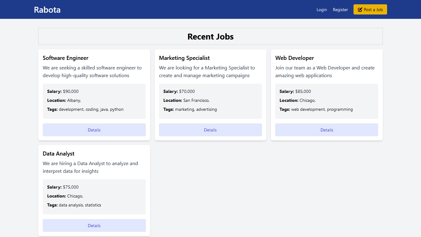 Job board — 2